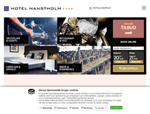 Tablet Screenshot of hotelhanstholm.dk